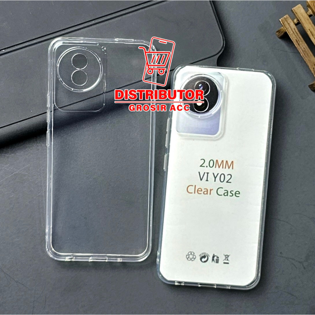 VIVO YO2T VIVO Y02A CLEAR CASE 2.0MM PREMIUM CASE BENING VIVO Y02T VIVO Y02A