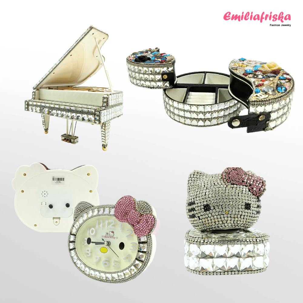 Pajangan Kristal Dekorasi Rumah Hello Kitty