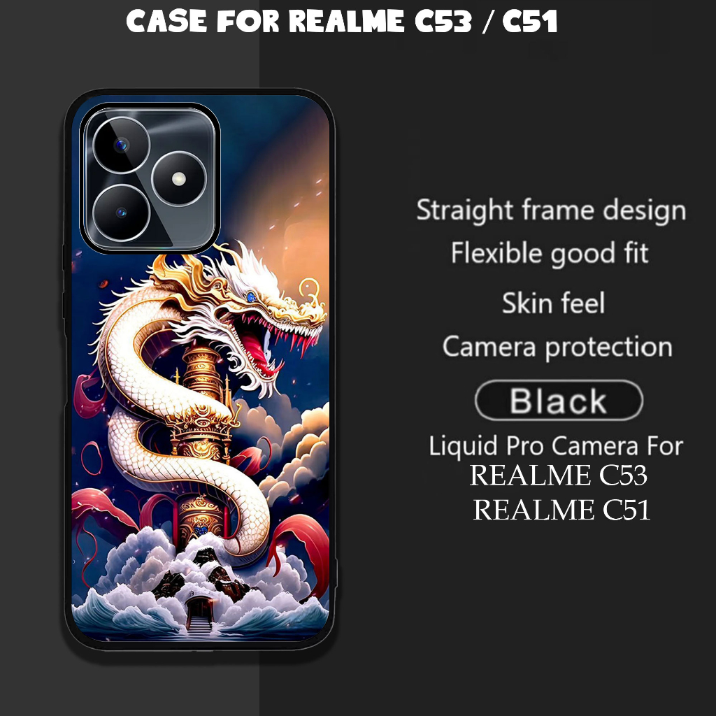 CASE Realme C53  NFC / Realme C51 NFC TERBARU 2023 Motif [dragons] TERLARIS CASING Realme C53  NFC 2