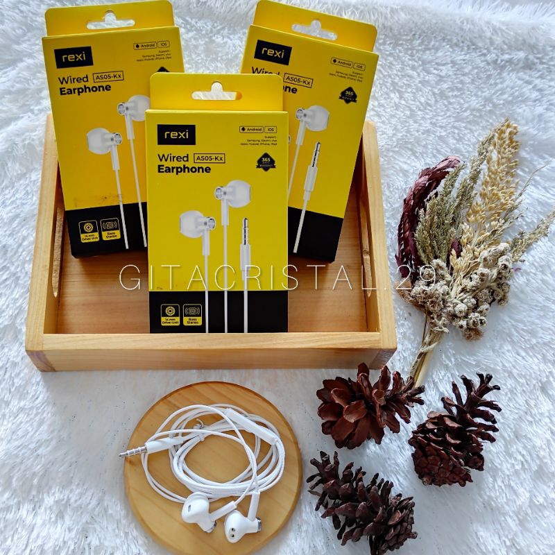 EARPHONE REXI AS05-KX PUTIH