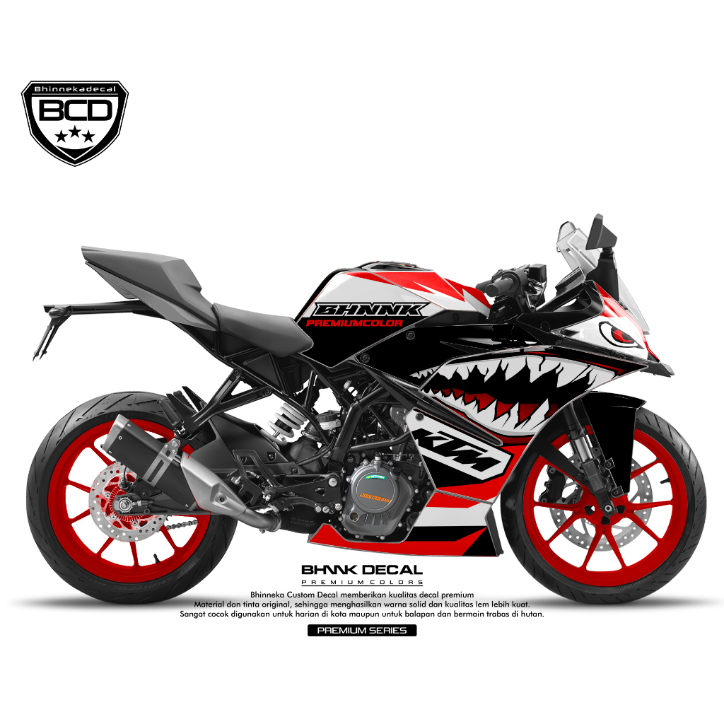 DECAL STICKER KTM RC 2021 - SHARK DESIGN