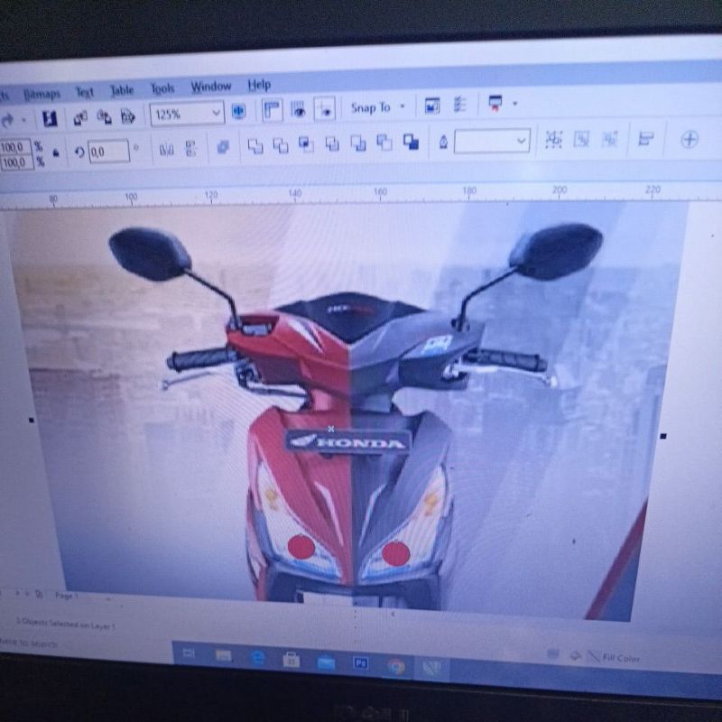 Reflektor Vario 110 fi custom LED proji