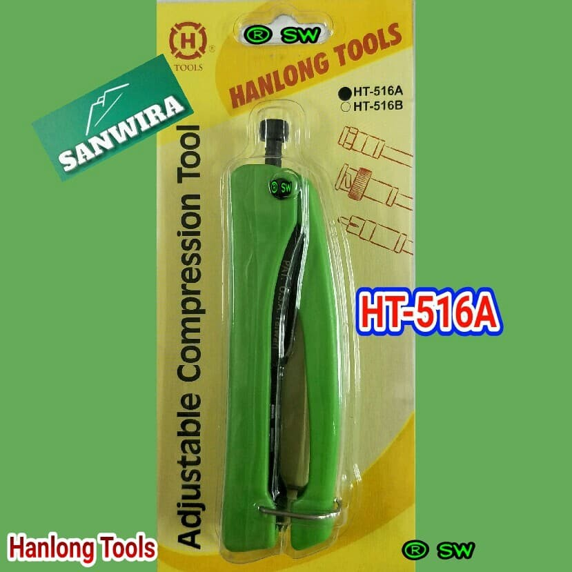 Hanlong Tools / HT-516A / Adjustable Compression Tool RG-59 RG-6 Coaxial / Tang Kompres Konektor / A