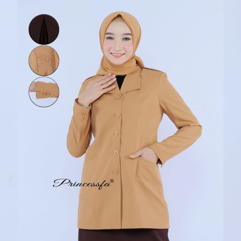 Seragam Pramuka Pembina PRINCESSFA , Baju Dinas  Pramuka Wanita Rok Span  Pramuka Wanita  Rok Span