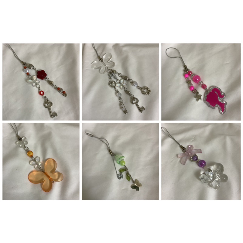 Phone Charm Keyring butterfly barbie