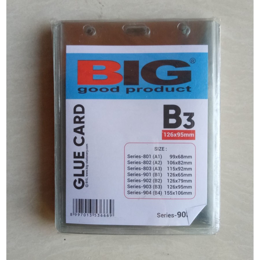 

NAME CARD B3 BIG / NAME TAG MIKA BIG B3 126MM x 95MM