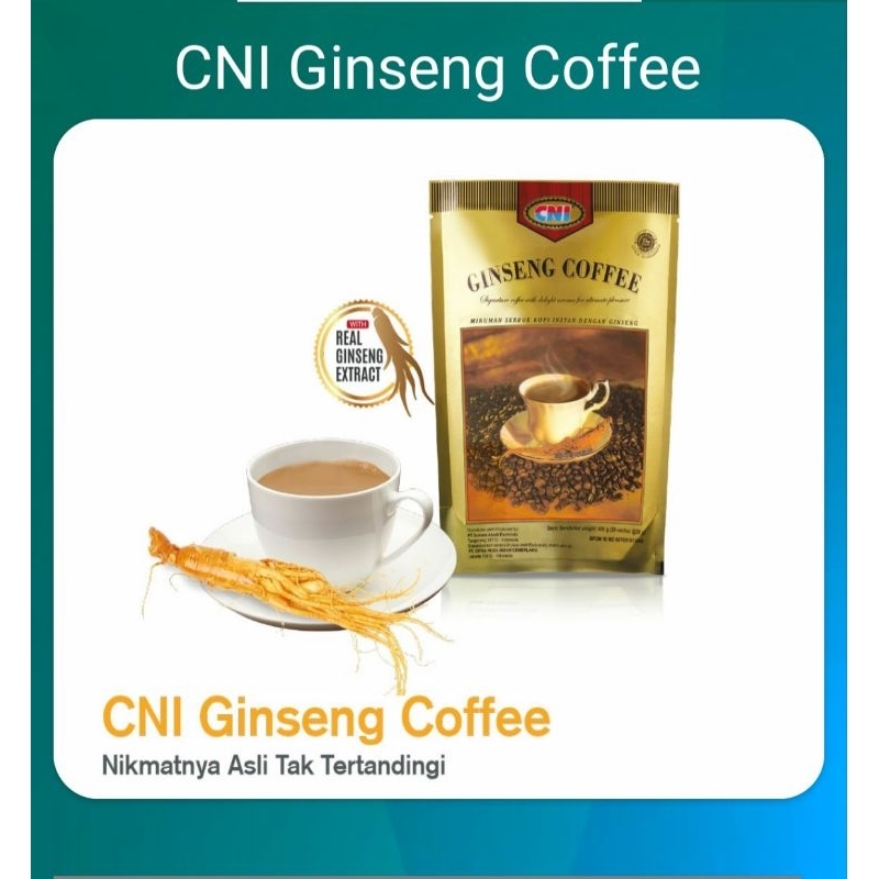 

GINSENG COFFEE CNI KOPI GINGSENG ASLI ORIGINAL ISI 20 SACHET