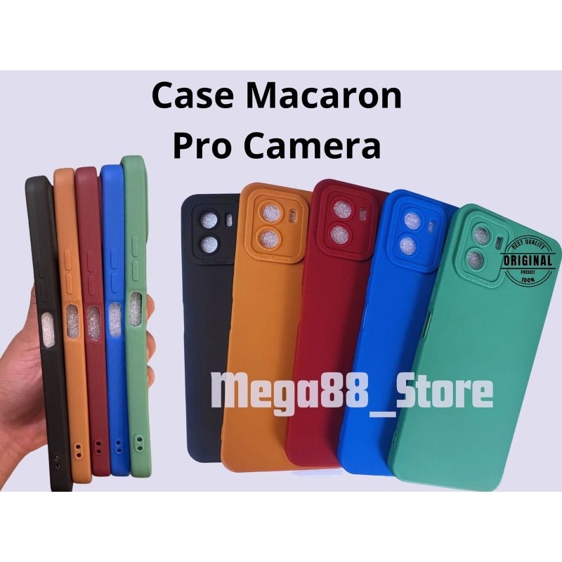 (GROSIR) SOFTCASE SILIKON HP PRO CAMERA CASE MACARON SAMSUNG OPPO VIVO REALME INFINIX IPHONE ALL TIP