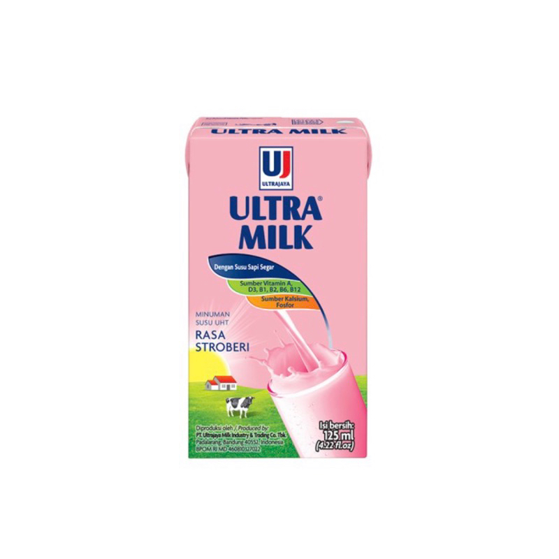 

Ultra Milk Susu UHT Strawberry 125mL