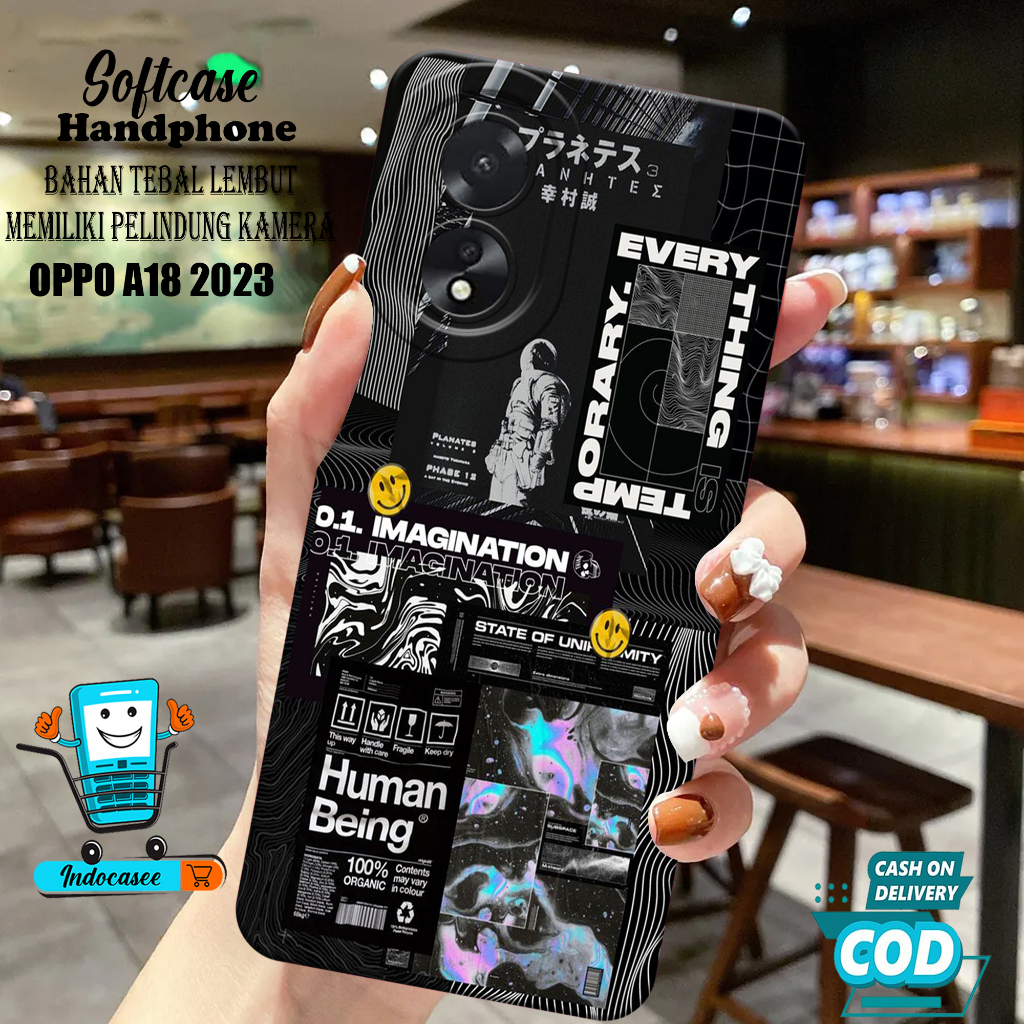 Kesing Hp OPPO A18 2023 - Softcase OPPO A18 2023  Terbaru - Casing OPPO A18 2023 - OPPO A18 2023 - S