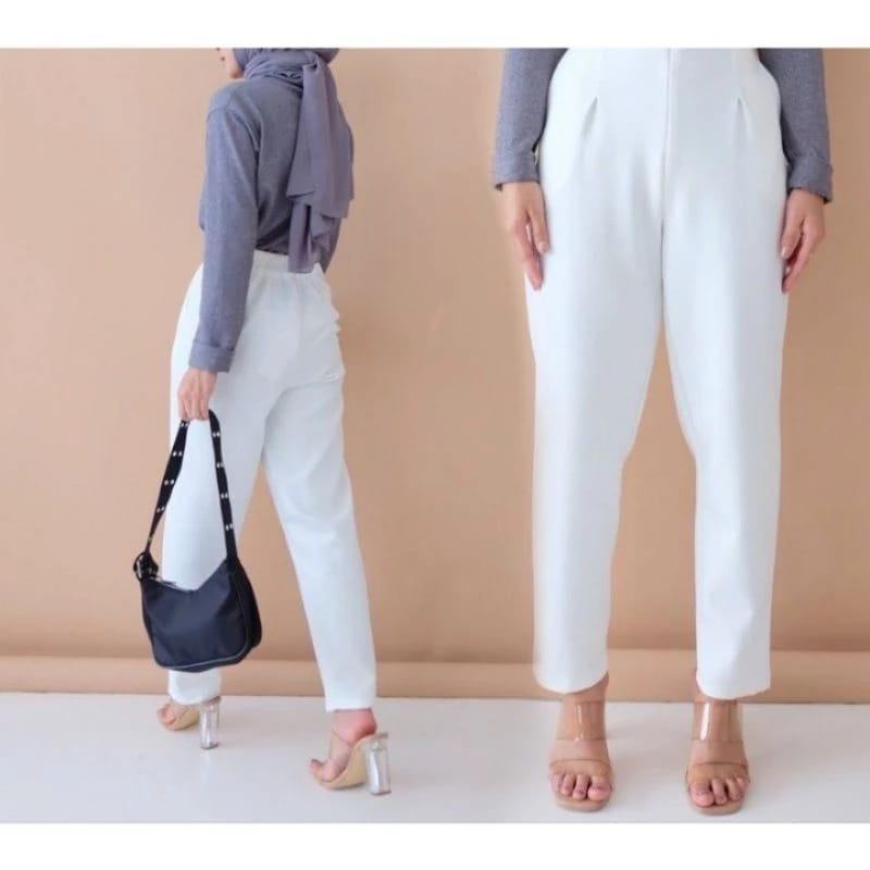 HAREM PANTS SCUBA JUMBO / Celana Scuba Pant Basic / Momo Scuba Pants Wanita / Celana Luna Scuba / Pa