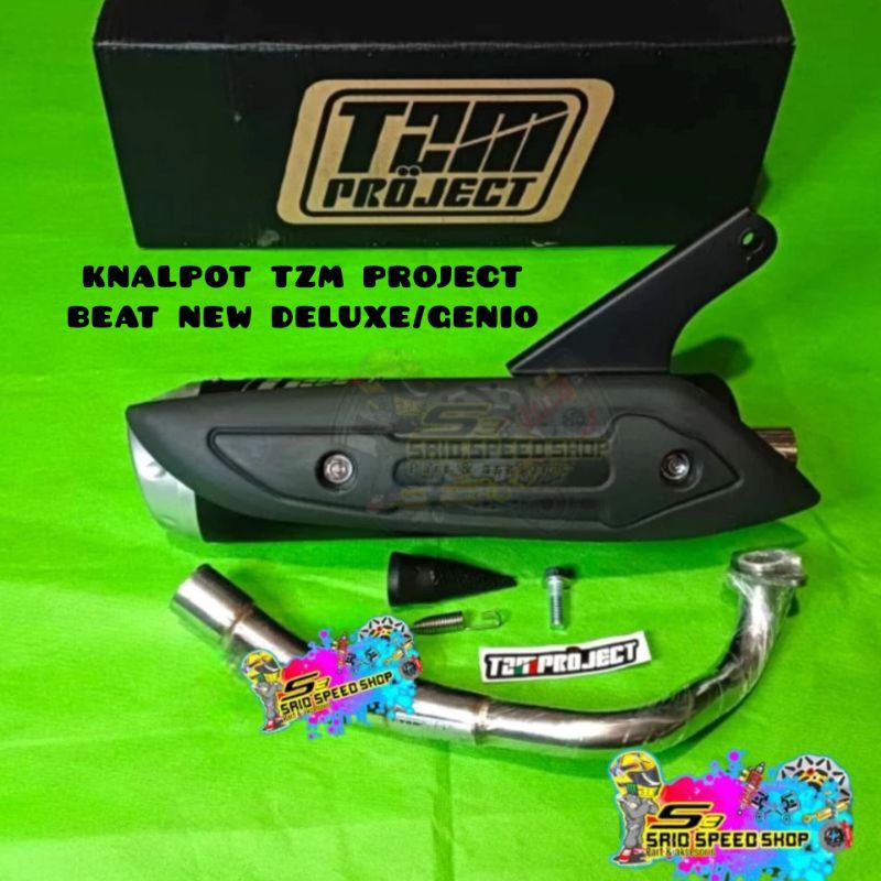 Knalpot tzm project racing Genio/Knalpot tzm project racing Beat New deluxe/Knalpot tzm Genio