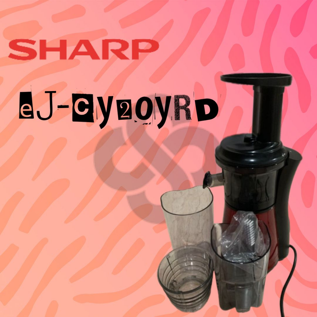 Sharp EJC20YRD Slow Juicer 0.8 Liter Teknologi Screw Pressing & Grinding