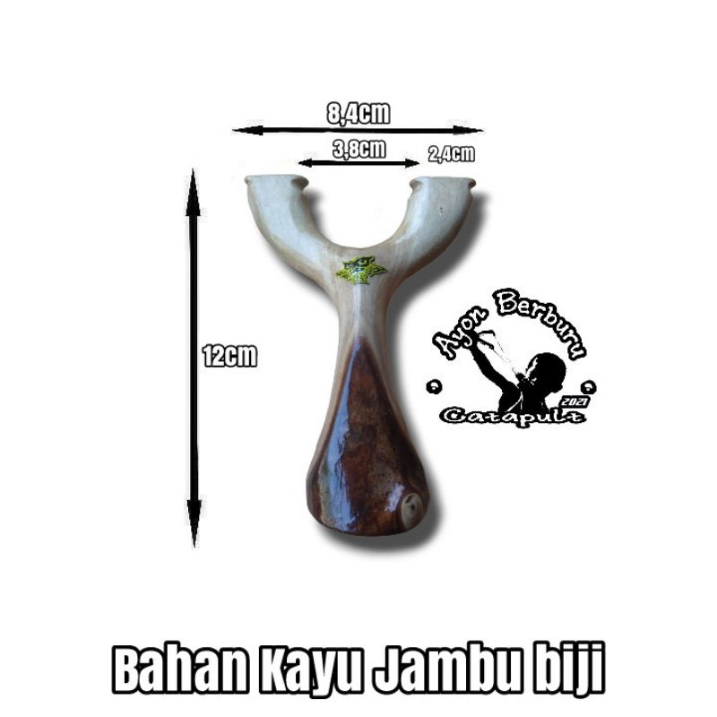 Ketapel OTT dari bahan kayu JAMBU BIJI/Ayon Catapult