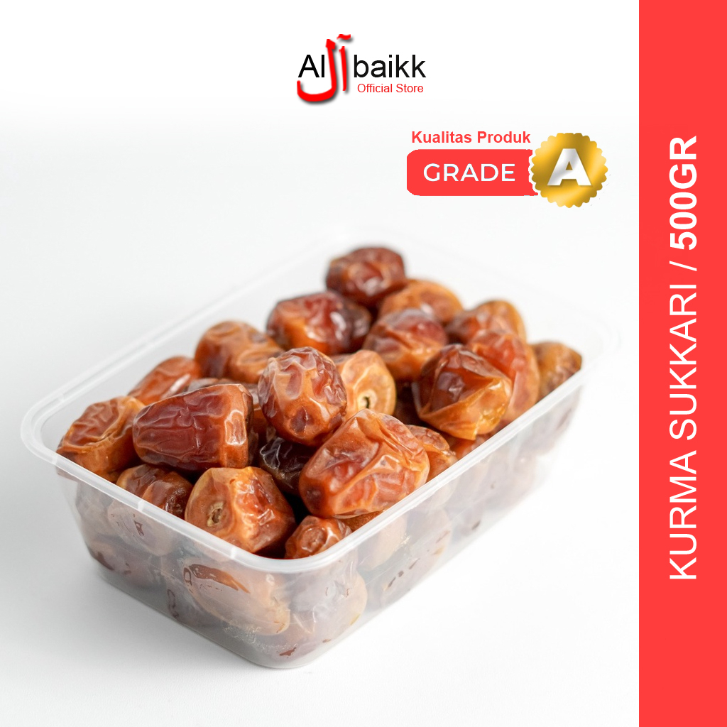 

Kurma Sukari 500gr Lembut Manis Daging Tebal