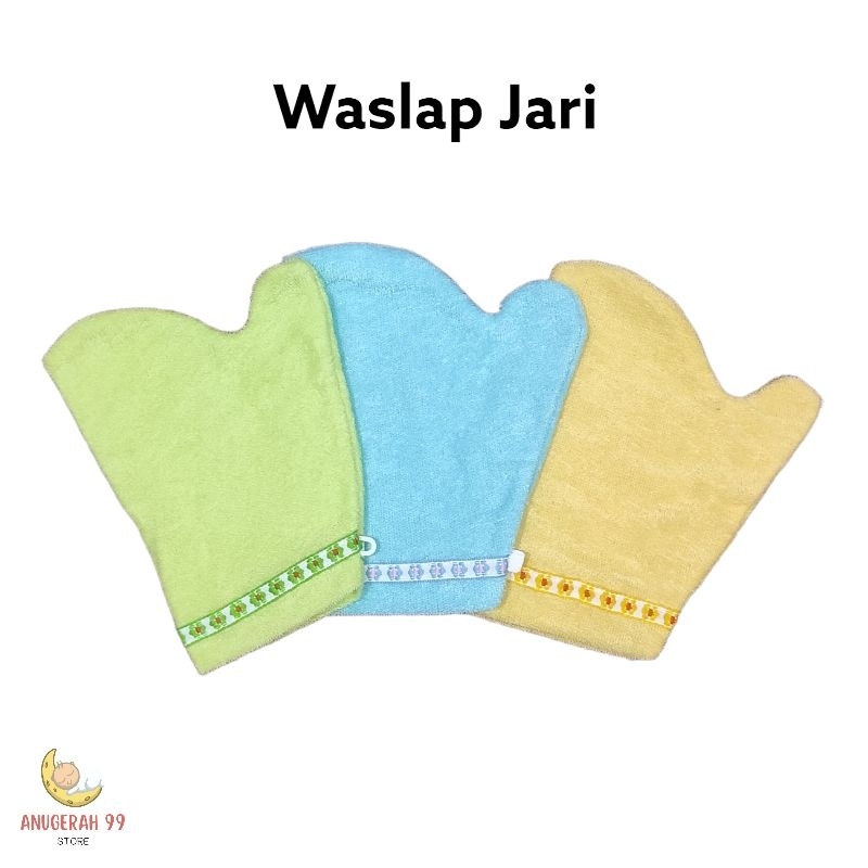 Waslap Bayi Jari Handuk Tebal / Waslap Mandi Bayi Jari Murah Tebal / Waslap Bayi Premium Quality