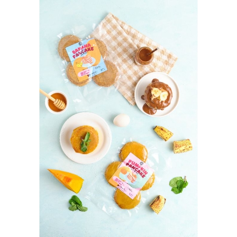 

CEMILAN/MPASI/NDF ORGANIK NUTRITI PANCAKE (PUMPKIN, BANANA)