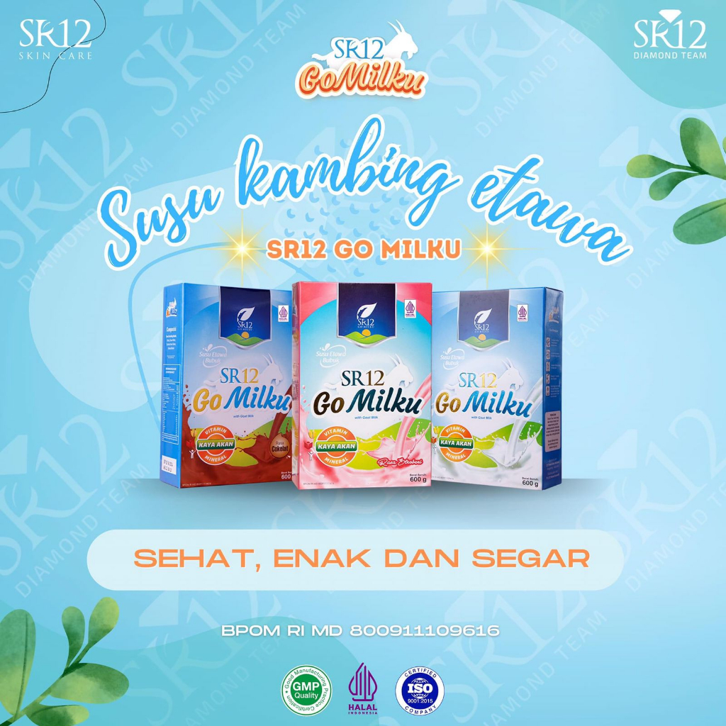 

SR12 GO MILKU Susu Kambing Etawa Susu Kesehatan Kualitas Premium 600gr