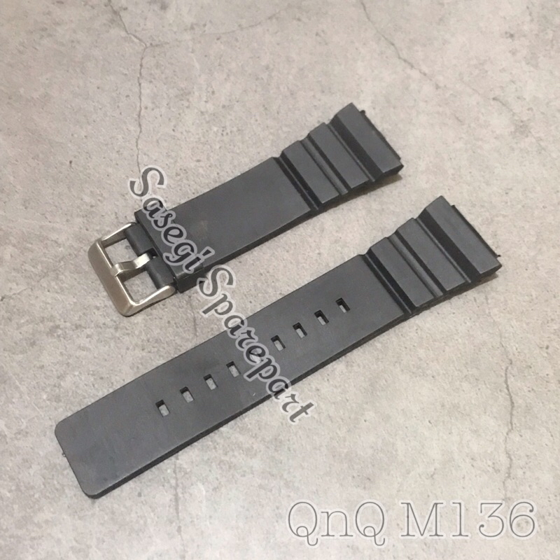 Strap Tali Jam Tangan QnQ M136 Tali Jam QQ M-136 Q&Q M136 Digital