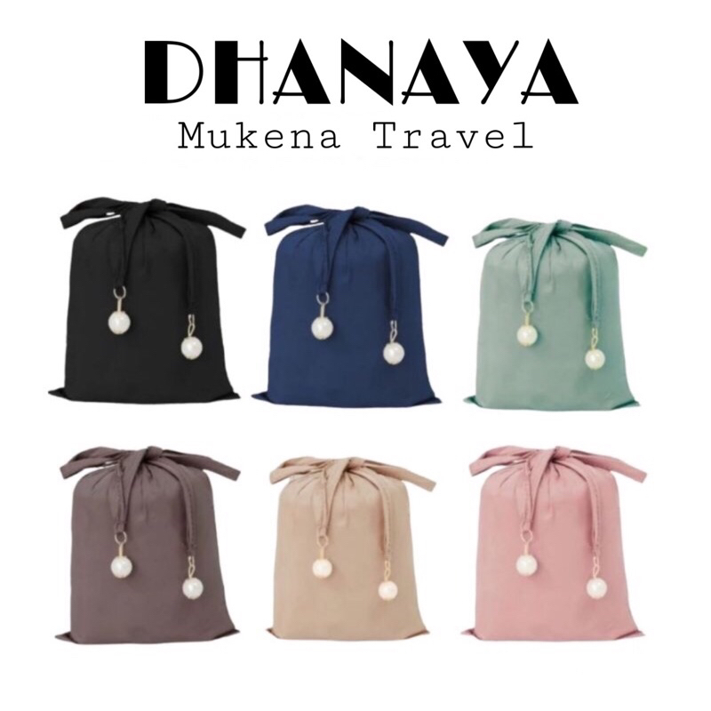 DHANAYA MUKENA TRAVEL DEWASA | MUKENA LEBARAN TRAVEL MINI MUDAH DILIPAT | MUKENA KECIL MINI UNTUK TR