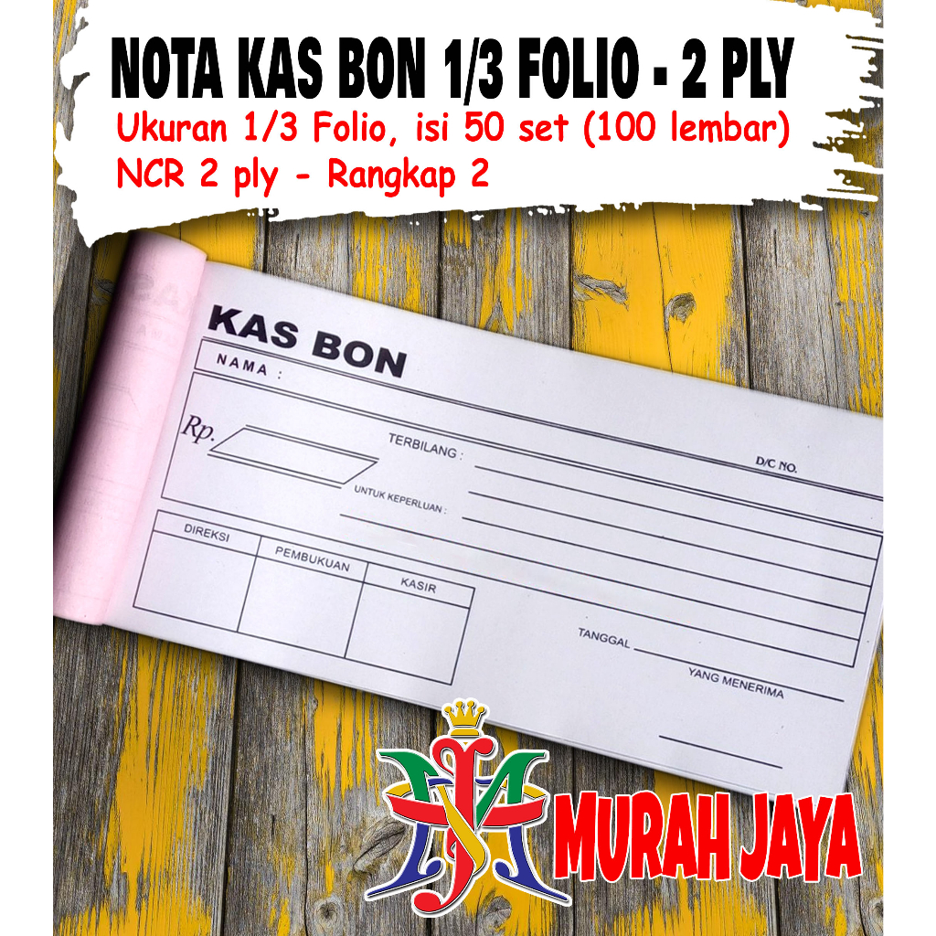 

NOTA KAS BON KAS BON NCR 2PLY RANGKAP 2 | BUKU ADMINISTRASI KAS KEUANGAN AKUNTANSI FINANCE PETTY CASH