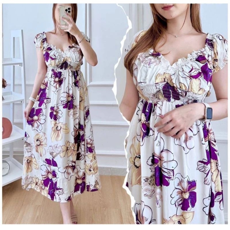Daster Baju Bali Cerlin LD 110/XL Kain Katun Adem