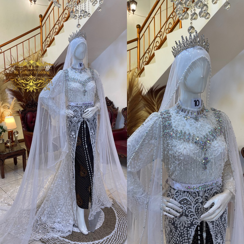 Kebaya pengantin akad || Kebaya pengantin akad putih || Kebaya pengantin akad ekor || Kebaya pengant