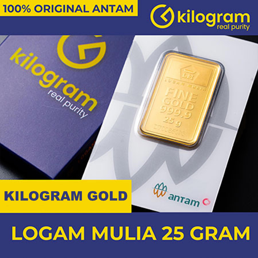 EMAS ANTAM 25 Gram LOGAM MULIA TERBARU