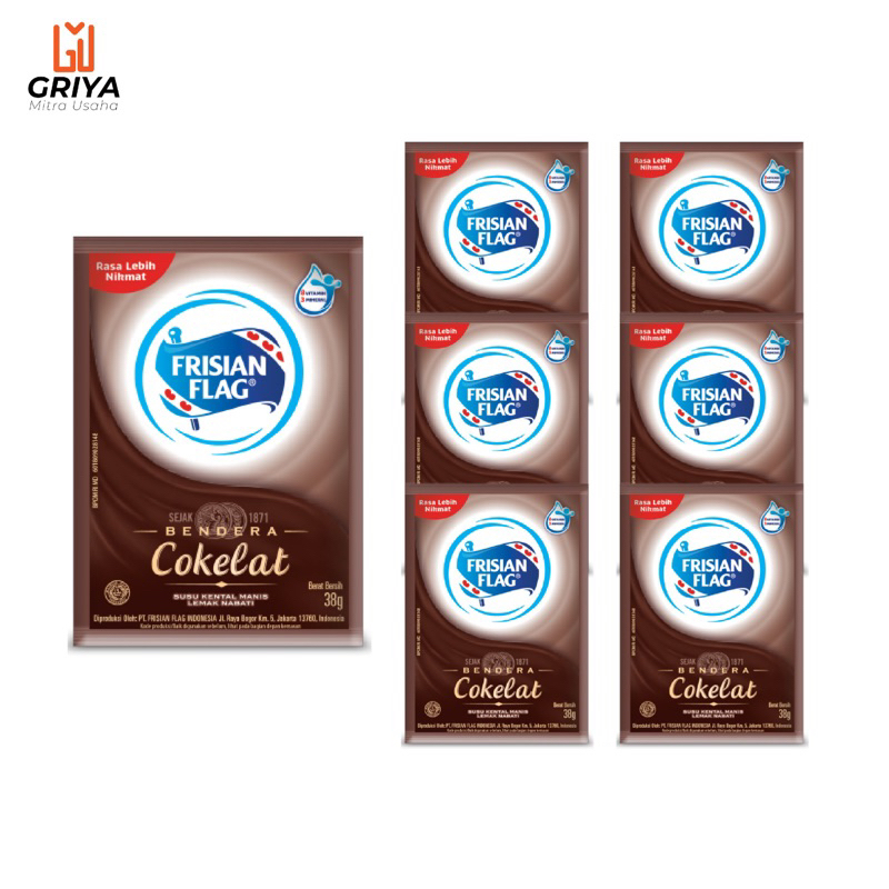 

Frisian Flag Susu Kental Manis Coklat isi 6 Pcs