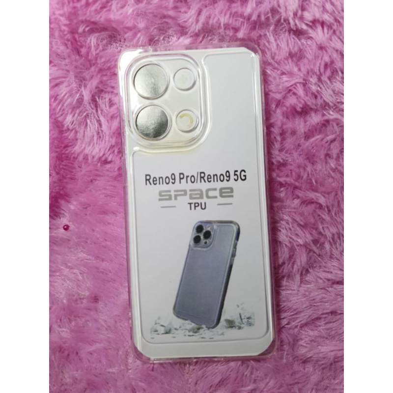 softcase Cesing OPPO RENO 9 PRO / RENO 9 5G Selikon Benning transparan pelindung belakang hp+Camera