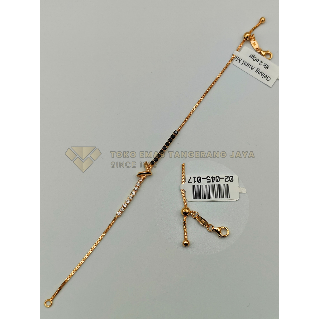 Gelang Emas Fashion 8k Aurel Serut