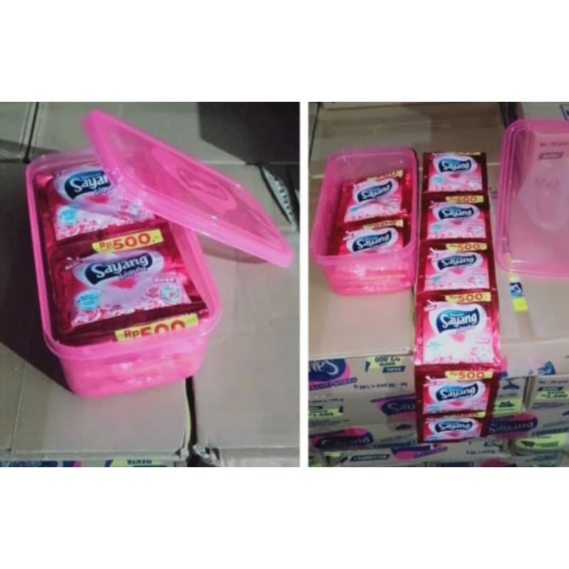 Sayang detergent cair isi 24sachet + box TEBAL