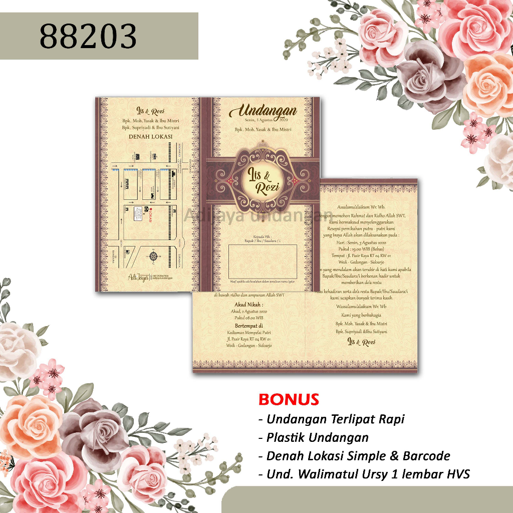 

CETAK UNDANGAN NIKAH MURAH - UNDANGAN ERBA