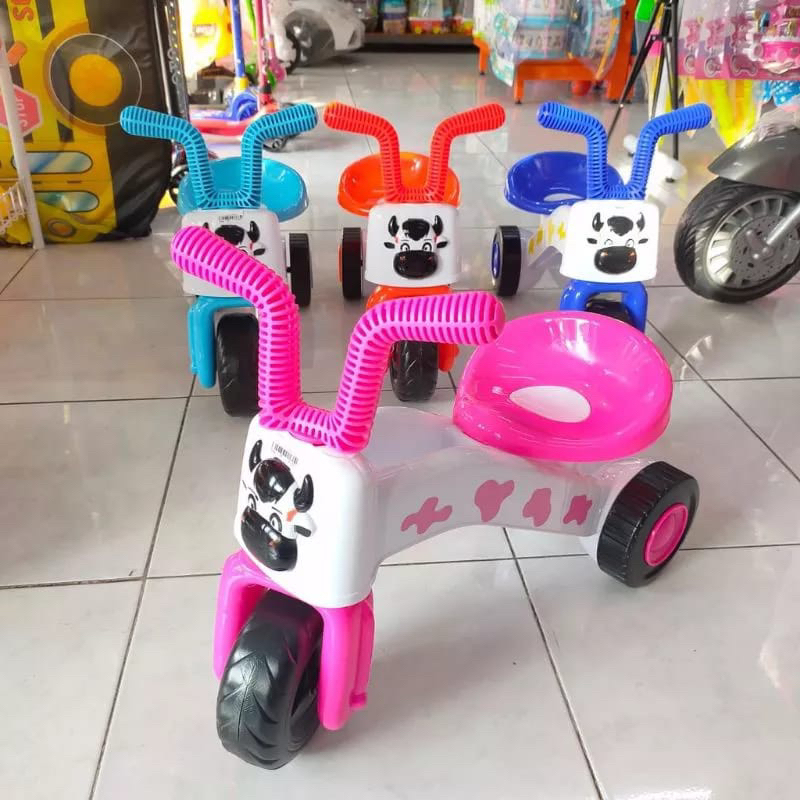 (BISA COD) Mainan Sepeda roda tiga model Sapi FD 305//Mainan Sepeda Roda Tiga Model Sapi FD 305 Plas