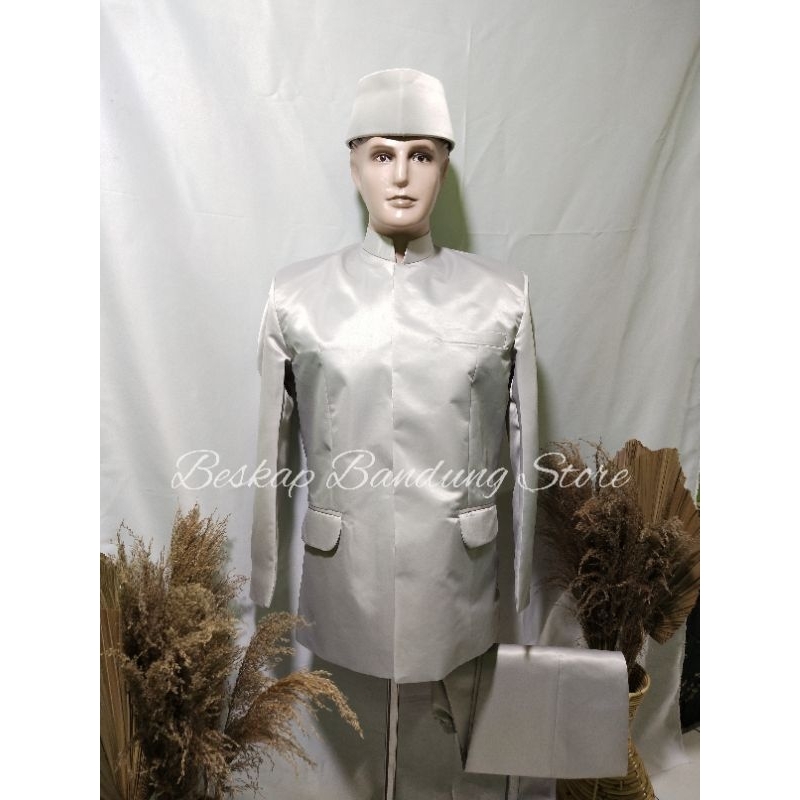 Beskap Bapak Besan 1set. Beskap Celana Peci. ukuran Lengkap