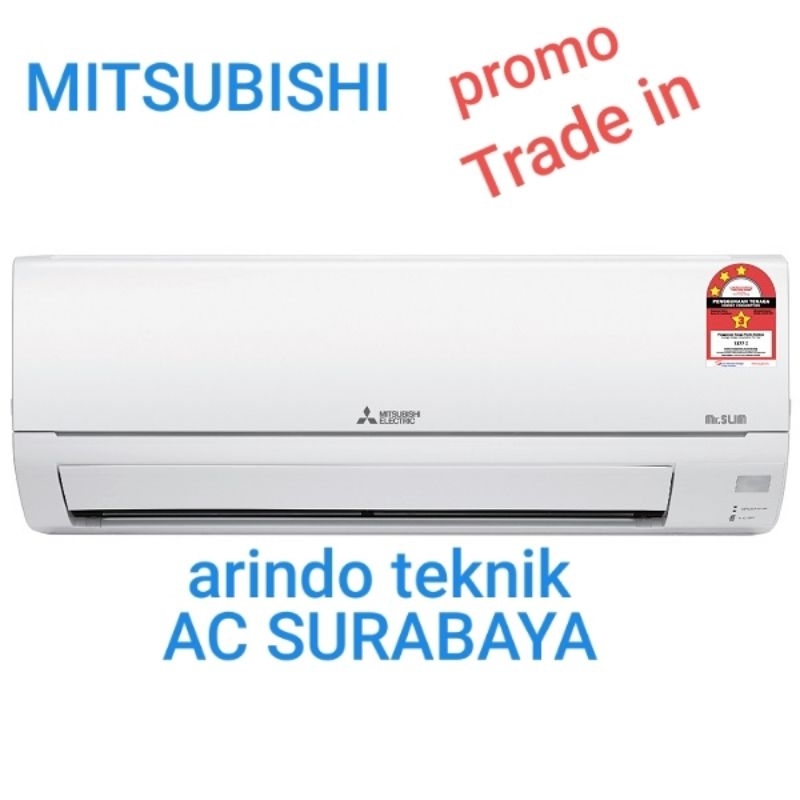 ac mitsubishi 1/2pk R410a tipe SRK05CR