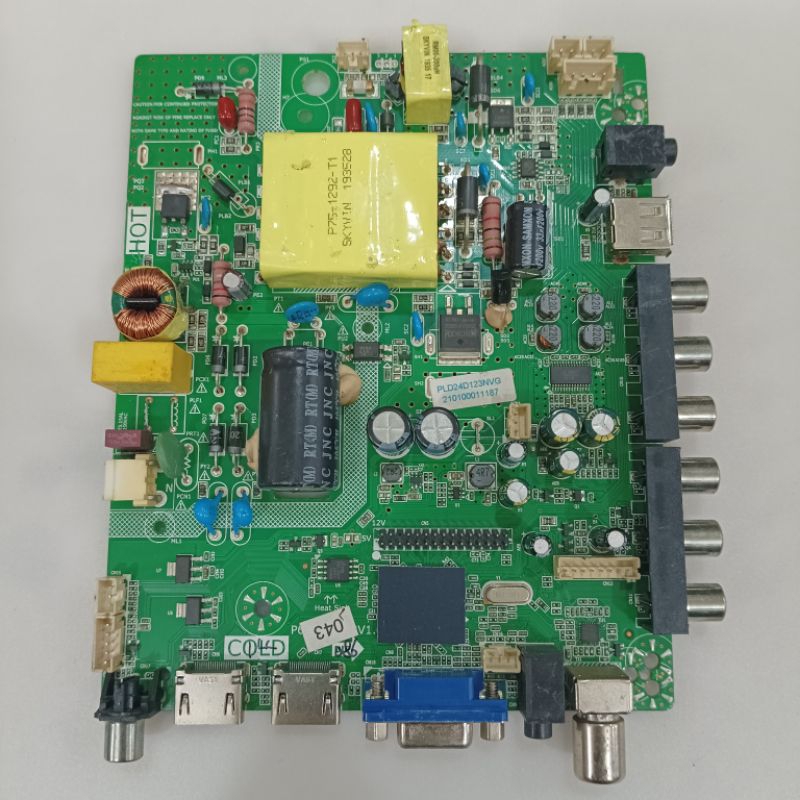 POLYTRON PLD 24D123NVG SECOND - MB ORI TV LED POLYTRON - MAINBOARD MOTHERBOARD MENBOARD MOBO BOARD M