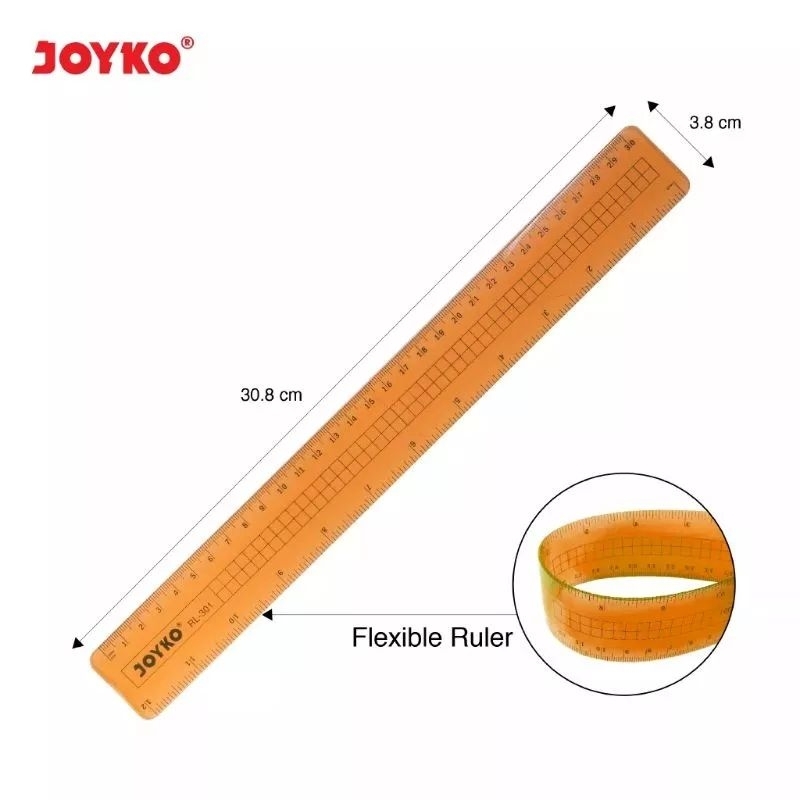 

Penggaris Elastis Flexible Lentur Joyko 30cm