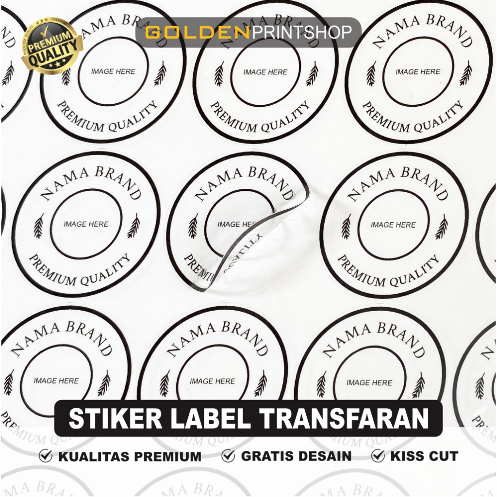 

Cetak Stiker Label Transparan untuk Kemasan Produk Makanan dan Minuman - Sticker Custom