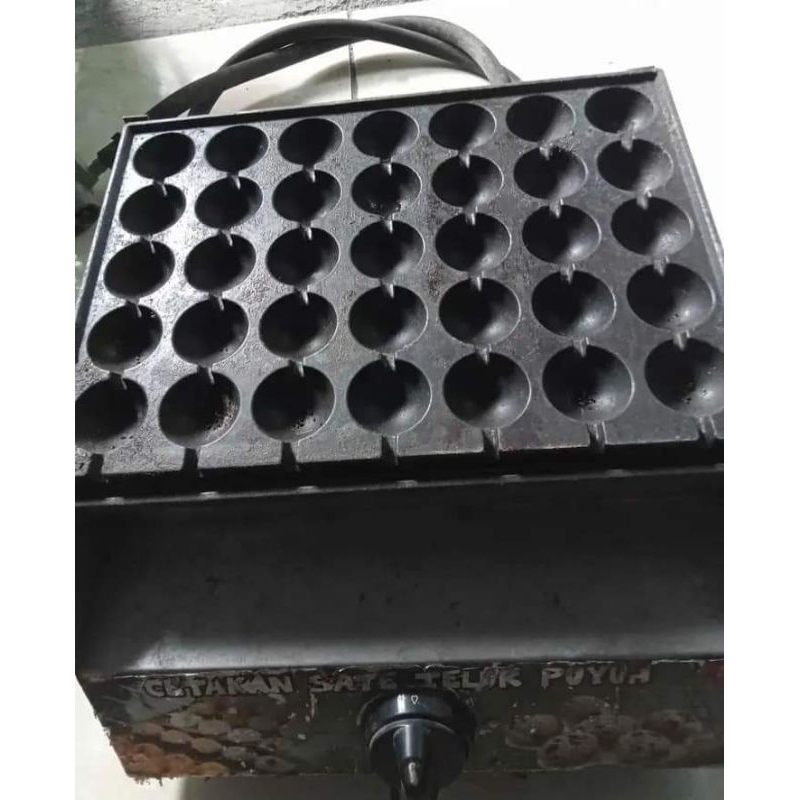 Kompor gas pemanggang sate telur puyuh takoyaki