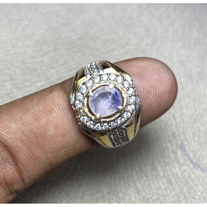 Natural Blue Sapphire ceylon srilanka batu blue safir selon sriangka
