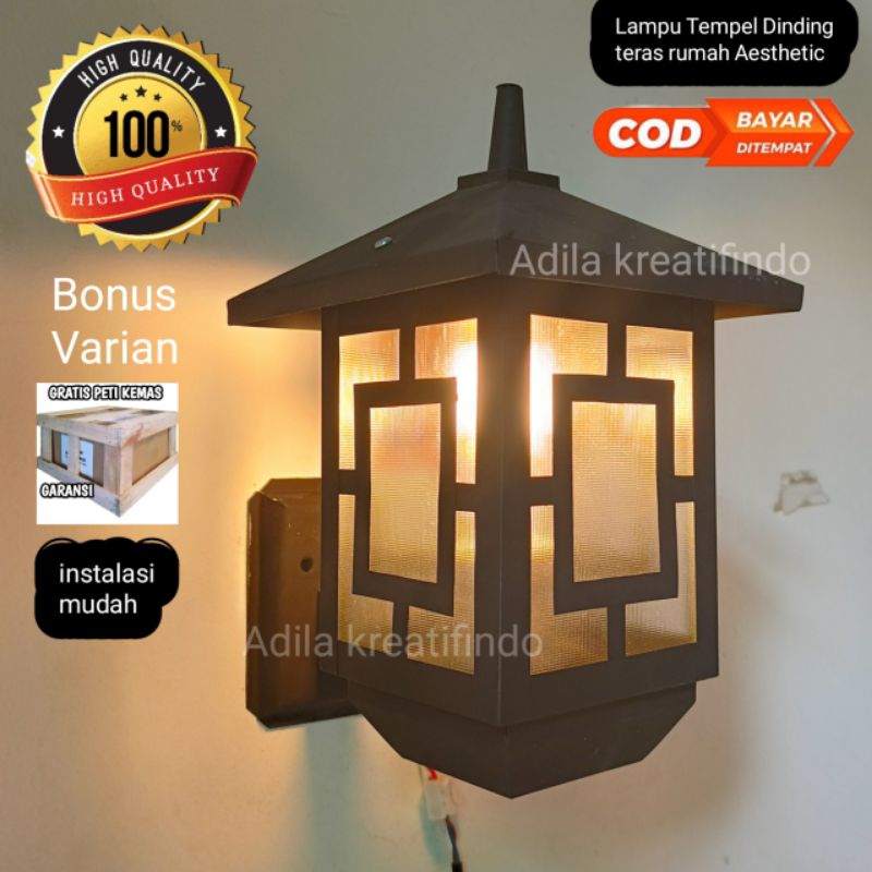 Lampu Dinding Teras Aesthetic / lampu dinding minimalis / lampu hias teras / lampu tempel balkon