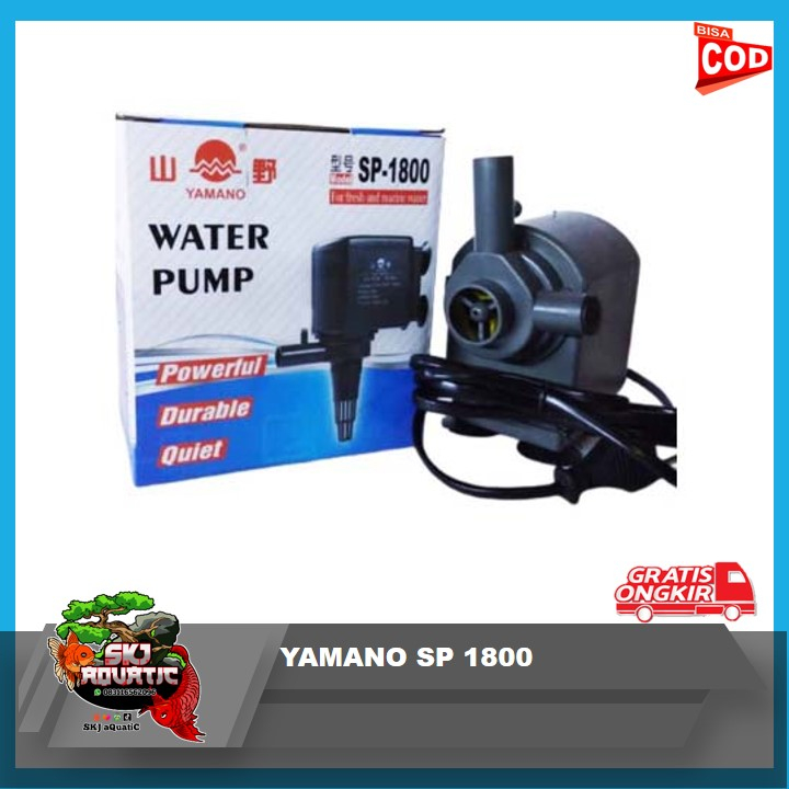 SP-1800 Yamano Pompa Air Aquarium Celup Kolam Pump Akuarium sp1800