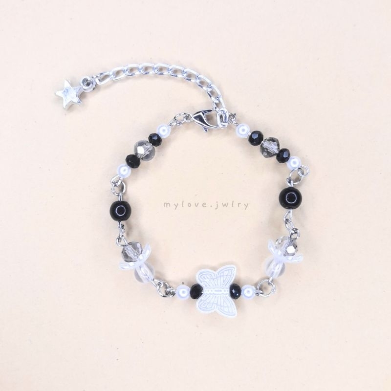 beads jewelery premium korea | gelang manik-manik korea kristal mutiara