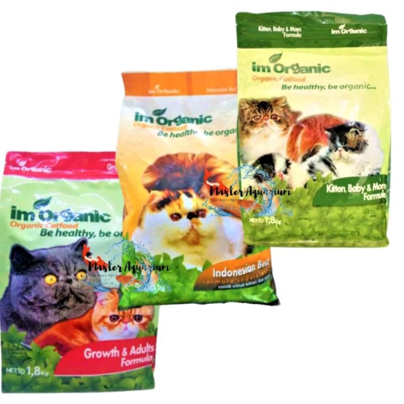 Makanan kucing Im' Organic 1,8kg | makanan  kucing im'organic catfood