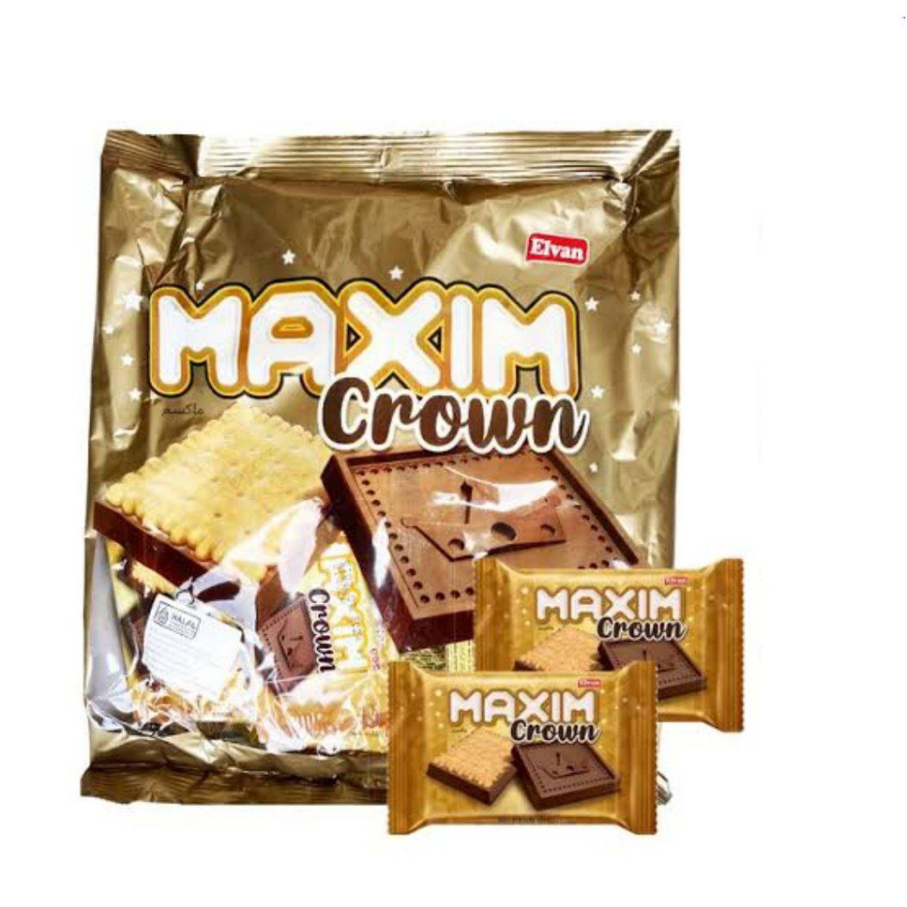 

Elvan maxim crown coklat biskuit 1pcs import