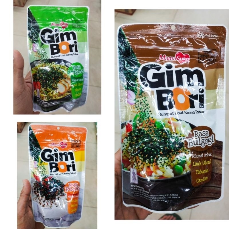 

Mama Suka Gim Bori Rumput Laut Kering Tabur 60gr