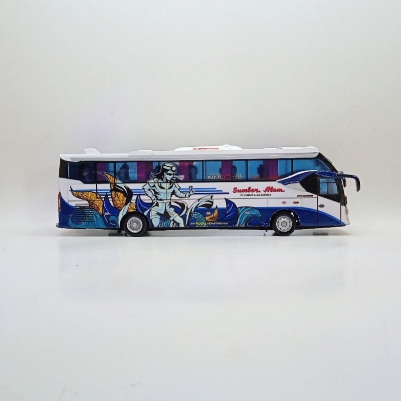 Miniatur bus SUMBER ALAM Ndolalak body sr2XHDPrime skala 64