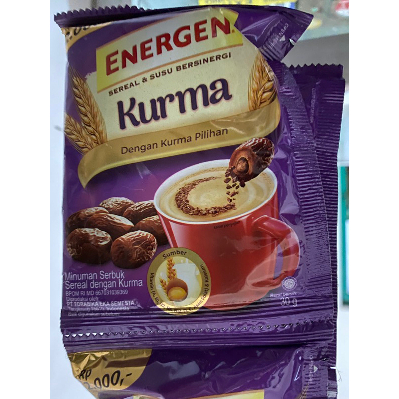 

Energen Kurma 10pcs / 1 renceng renteng