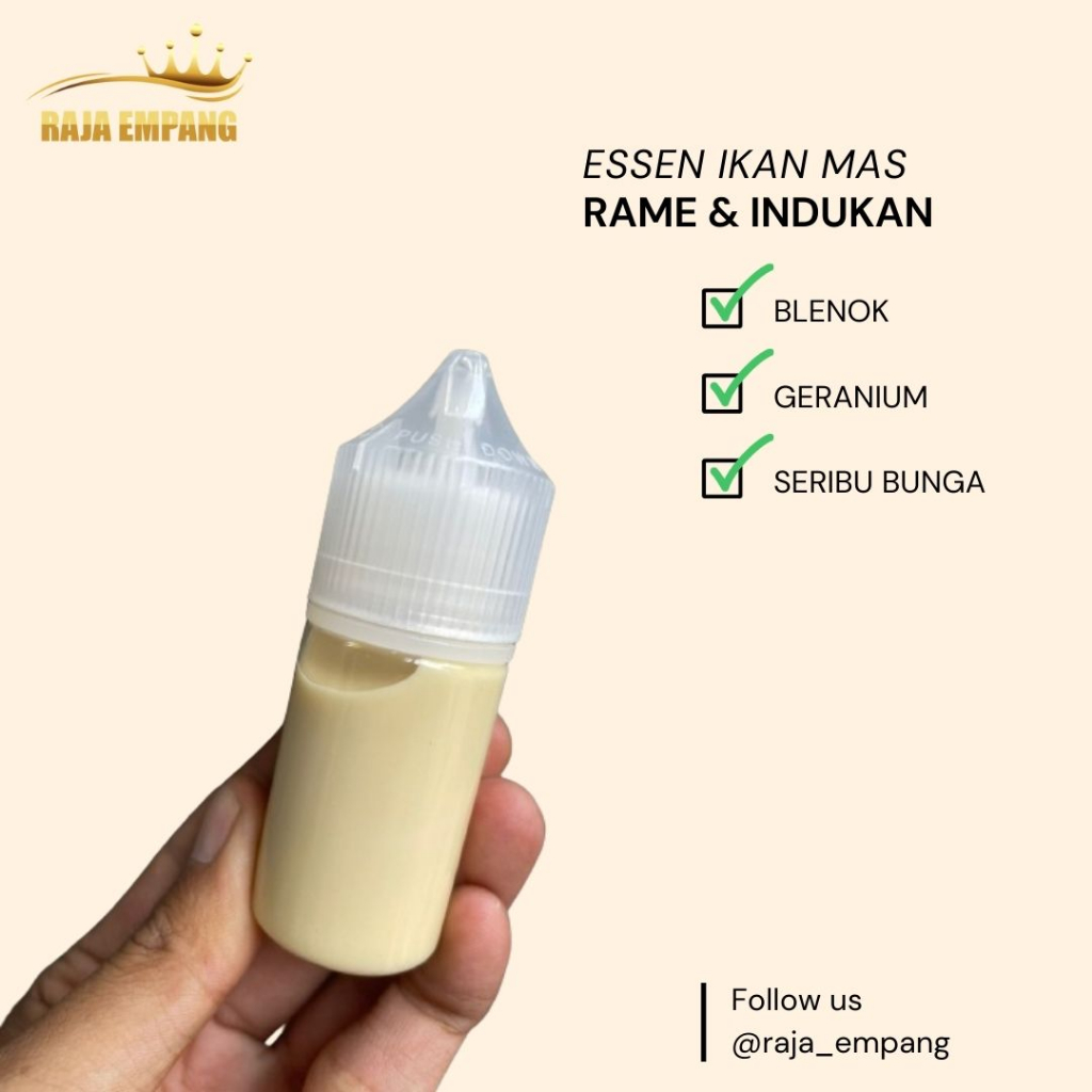 ESSEN IKAN MAS OPLOSAN AROMA BLENOK GERANIUM SERIBU BUNGA